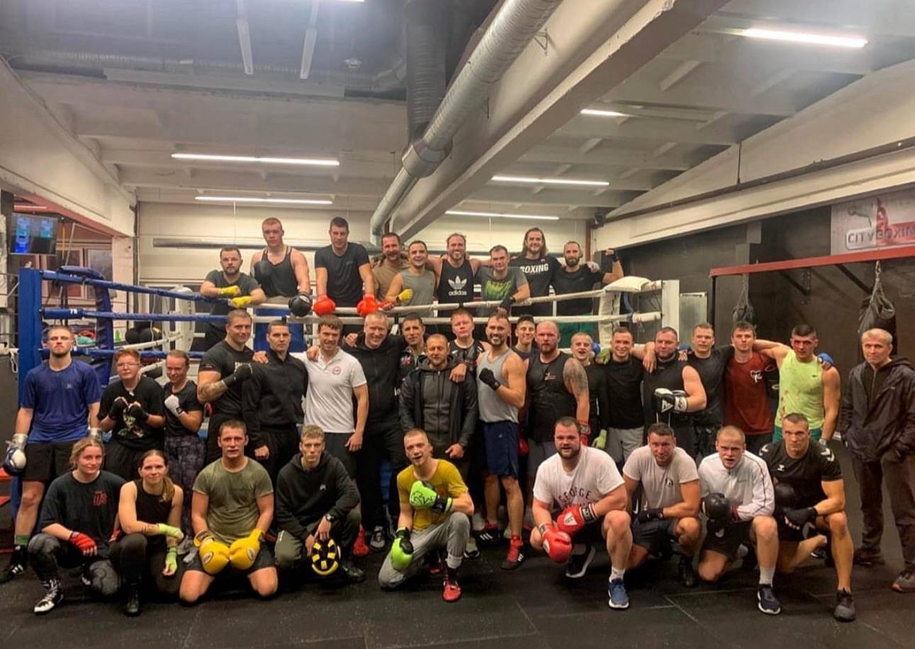 Focus mitt session emphasizing timing and accuracy